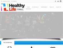 Tablet Screenshot of healthylifeconsult.com